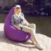 Кресло-мешок груша Оксфорд Waterproof 3XL 95х90х100 см iQmebel Фиолетовый сьемный чехол