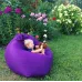Кресло-мешок груша Оксфорд Waterproof 3XL 95х90х100 см iQmebel Фиолетовый сьемный чехол