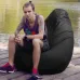 Крісло-мішок груша Оксфорд Waterproof 3XL 95х90х100 см iQmebel Чорний знімний чохол Крісло-мішок груша Оксфорд Waterproof 3XL 95х90х100 см iQmebel Чорний знімний чохол