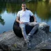 Крісло-мішок груша Оксфорд Waterproof 3XL 95х90х100 см iQmebel Чорний знімний чохол Крісло-мішок груша Оксфорд Waterproof 3XL 95х90х100 см iQmebel Чорний знімний чохол