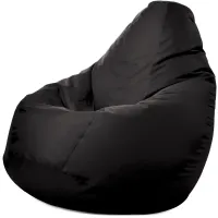 Крісло-мішок груша Оксфорд Waterproof 3XL 95х90х100 см iQmebel Чорний знімний чохол Крісло-мішок груша Оксфорд Waterproof 3XL 95х90х100 см iQmebel Чорний знімний чохол