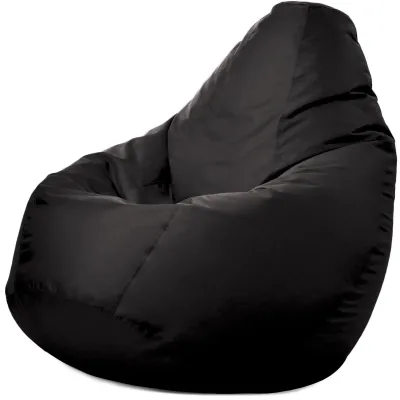Крісло-мішок груша Оксфорд Waterproof 3XL 95х90х100 см iQmebel Чорний знімний чохол Крісло-мішок груша Оксфорд Waterproof 3XL 95х90х100 см iQmebel Чорний знімний чохол