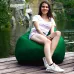 Кресло-мешок груша Оксфорд Waterproof 2XL 85х80х85 см iQmebel Зеленый сьемный чехол