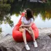 Кресло-мешок груша Оксфорд Waterproof 2XL 85х80х85 см iQmebel Красный сьемный чехол