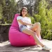 Кресло-мешок груша Оксфорд Waterproof 2XL 85х80х85 см iQmebel Розовый сьемный чехол