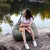 Крісло-мішок груша Оксфорд Waterproof 2XL 85х80х85 см iQmebel Сірий знімний чохол