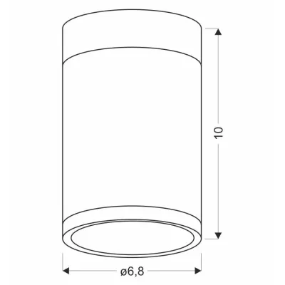 Точечный светильник Candellux Tuba Коричневий (2284262) Точечный светильник Candellux Tuba Коричневий (2284262)