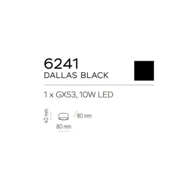 Точечный светильник TK Lighting Dallas Черный (TK6241) Точечный светильник TK Lighting Dallas Черный (TK6241)