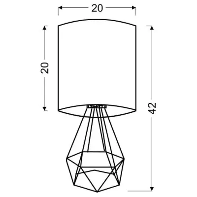 Настольная лампа Candellux Graf Черный (41-62925)