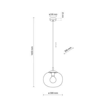 Люстра TK Lighting Vibe Черный (TK4837)