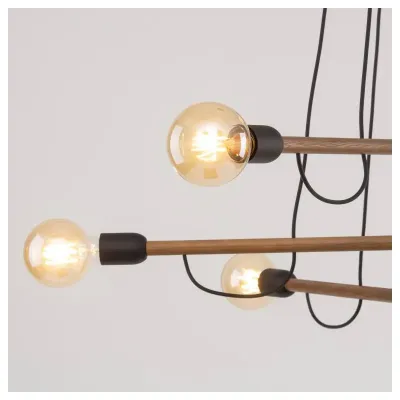 Люстра TK Lighting Helix Коричневий Чорний (TK4950)