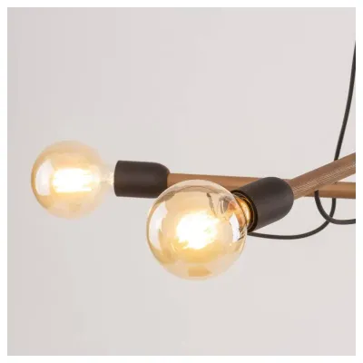 Люстра TK Lighting Helix Коричневий Чорний (TK4949)