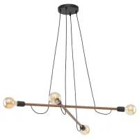 Люстра TK Lighting Helix Коричневий Черный (TK4949)