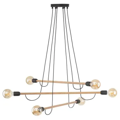 Люстра TK Lighting Helix Коричневий Черный (TK4953)