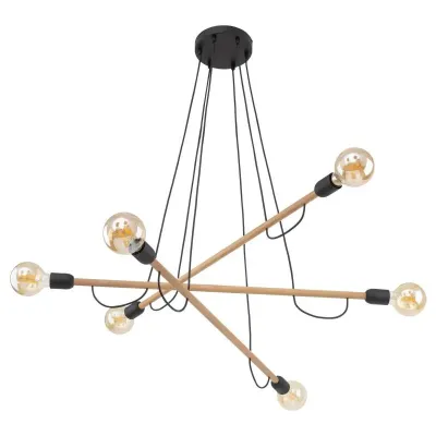 Люстра TK Lighting Helix Коричневий Черный (TK4953)