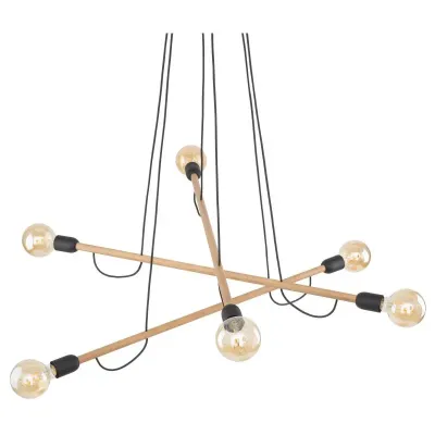Люстра TK Lighting Helix Коричневий Черный (TK4953)