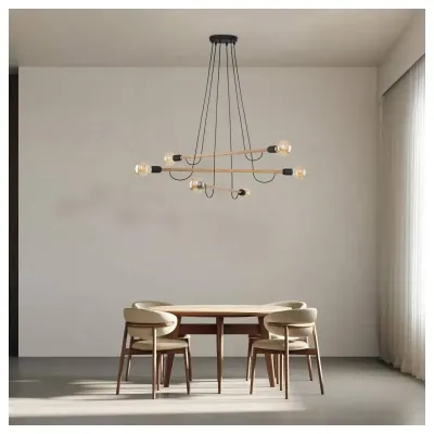 Люстра TK Lighting Helix Коричневий Черный (TK4953)