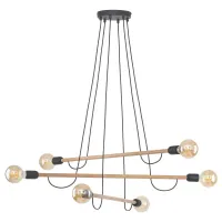 Люстра TK Lighting Helix Коричневий Чорний (TK4953)