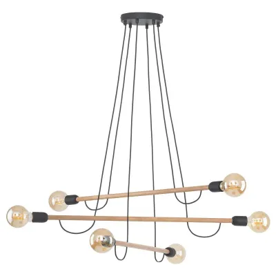 Люстра TK Lighting Helix Коричневий Черный (TK4953)