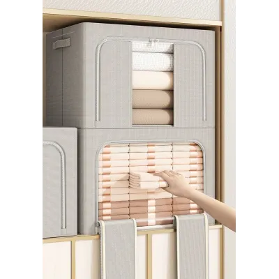 Органайзер для зберігання речей HOME box 72 л 50x40x33 см Сірий (v50x40x33)
