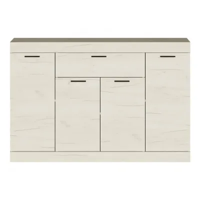 Комод Эверест Соната-7 140х38х94 см крафт белый
