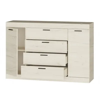 Комод Эверест Соната-8 140х38х94 см крафт белый Комод Эверест Соната-8 140х38х94 см крафт белый