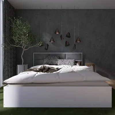 Двоспальне ліжко Эверест Лайт-1600 Каркас 170х211,5х94 см німфєя альба
