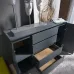 Комод Эверест Лайт КЛ-4 140х38х93 см графит Комод Эверест Лайт КЛ-4 140х38х93 см графит