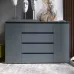 Комод Эверест Лайт КЛ-4 140х38х93 см графит