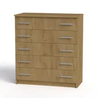Комод для речей Компанит 5 80,3х39х89,1 см Дуб крафт золотий