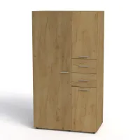 Шафа з ящиками Компанит Шафа 19 111х62х203 см Дуб крафт золотий