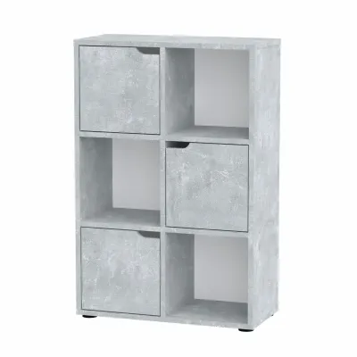 Стеллаж Компанит П 34 59,6х27,5х89,3 см Бетон