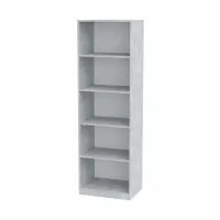 Стеллаж книжковий Компанит КШ 1 61,2х44,8х195 см Бетон