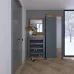 Пенал закрытый с зеркалом Эверест Нордик-800 80х38х205 см графит