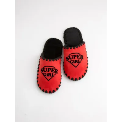 Женские домашние тапочки Family Story Super Girl Красный 34-35 (n0104-35f-026b)