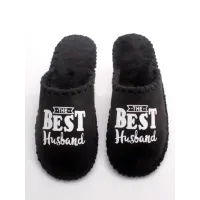Мужские домашние тапочки Family Story The Best Husband Черный 38-39 (n0101-39f-003w) Мужские домашние тапочки Family Story The Best Husband Черный 38-39 (n0101-39f-003w)