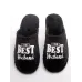 Чоловічі домашні капці Family Story The Best Husband Чорний 38-39 (n0101-39e-003w)