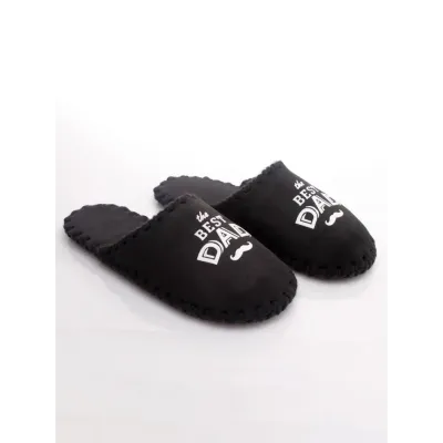 Чоловічі домашні капці Family Story The Best Dad Чорний 46-47 (n0101-47e-019w) Чоловічі домашні капці Family Story The Best Dad Чорний 46-47 (n0101-47e-019w)