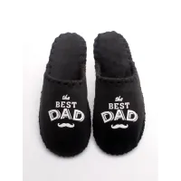 Чоловічі домашні капці Family Story The Best Dad Чорний 42-43 (n0101-43e-019w)