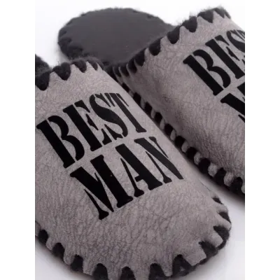 Чоловічі домашні капці Family Story Best Man Графітовий 40-41 (n0107-41e-001b)