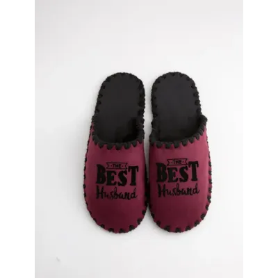 Мужские домашние тапочки Family Story The Best Husband Сливовой 46-47 (n0108-47e-003b) Мужские домашние тапочки Family Story The Best Husband Сливовой 46-47 (n0108-47e-003b)