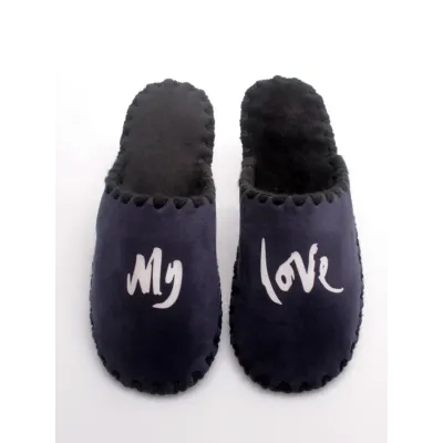 Мужские домашние тапочки Family Story My Love Темно-синий 46-47 (n0105-47f-035w)