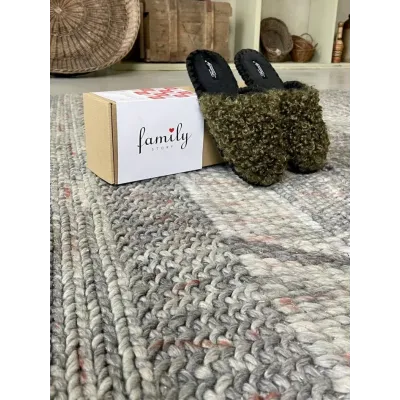 Домашні капці Family Story Кучерики Хакі 46-47 (n0507-47e) Домашні капці Family Story Кучерики Хакі 46-47 (n0507-47e)
