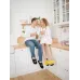 Набір домашніх капців Family Story 40-41 Жовтий / 44-45 Чорний (p03-01-41f-n0101-45f-039c)