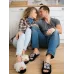 Набор домашних тапочек Family Story 40-41 Белый / 44-45 Черный (x05-01-41f-u0101-45f-001w)