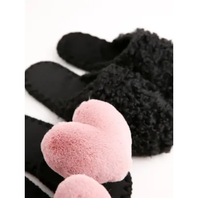 Набор домашних тапочек Family Story 36-37 Пудровый / 46-47 Черный (s02-03-37f-n0508-47f)