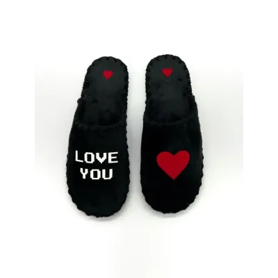 Мужские домашние тапочки Family Story Love you Черный 42-43 (n1301-43f-078wr) Мужские домашние тапочки Family Story Love you Черный 42-43 (n1301-43f-078wr)