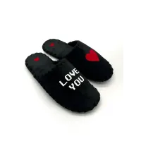 Чоловічі домашні капці Family Story Love you Чорний 42-43 (n1301-43e-078wr)