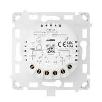 Реле Ajax LightCore 2-gang/2-way для двоклавішного прохідного вимикача Реле Ajax LightCore 2-gang/2-way для двоклавішного прохідного вимикача
