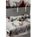 Скатерть с велюром Прованс Снежная зима 135х180 см Разноцветный (9309)